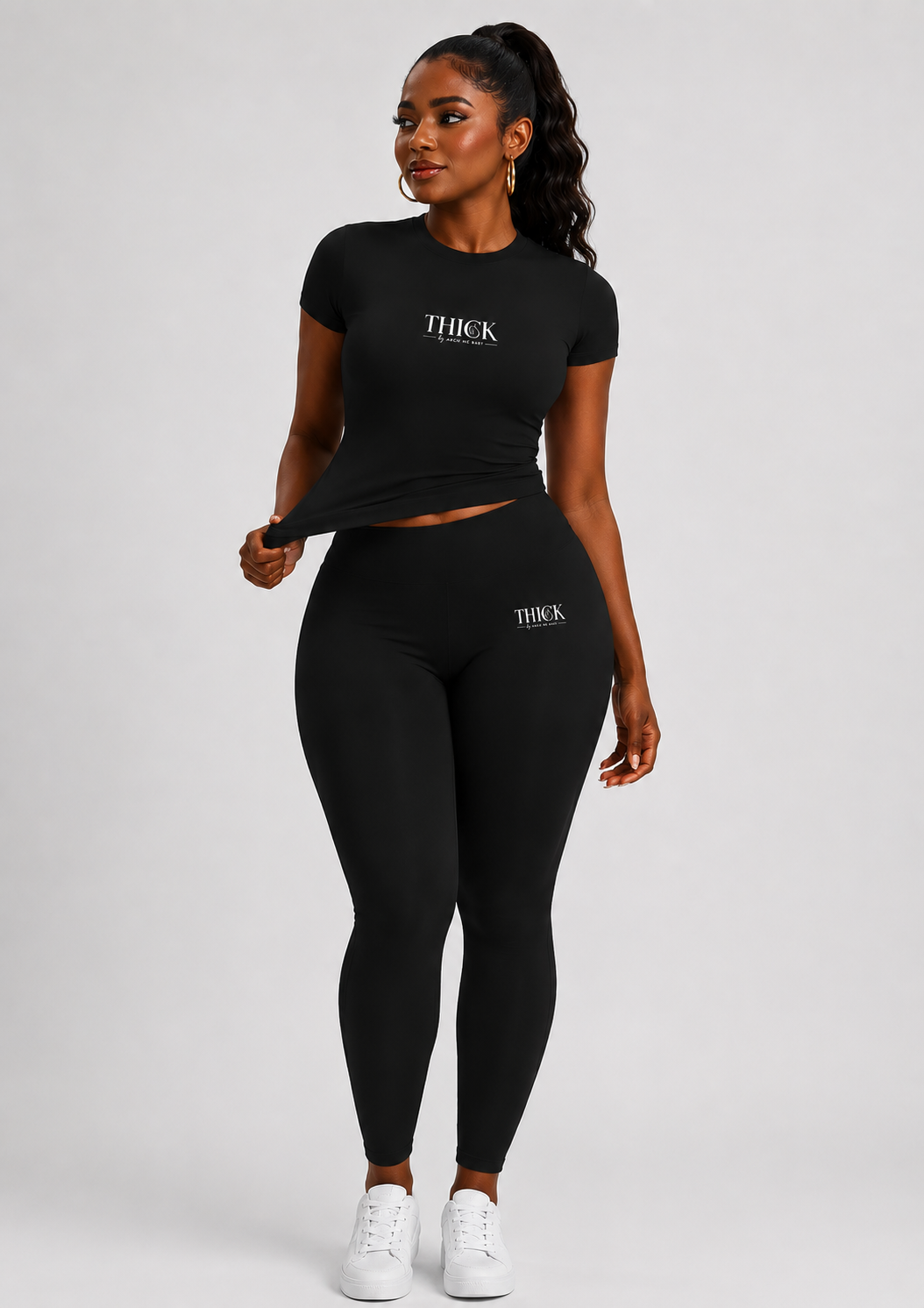 THICK Fitness Legging Set-Black